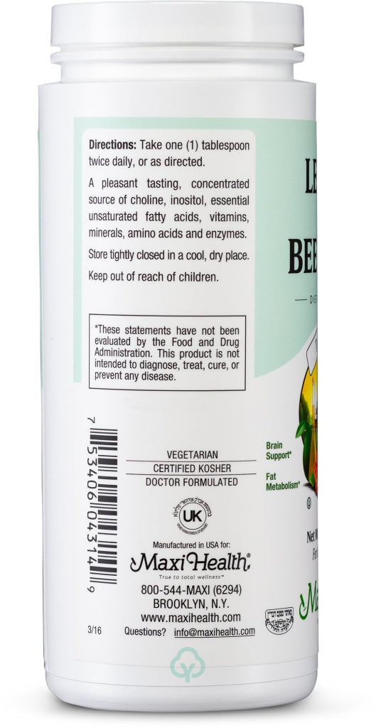 Maxi Health Lecithin & Bee Pollen 14 Oz Total Wellness