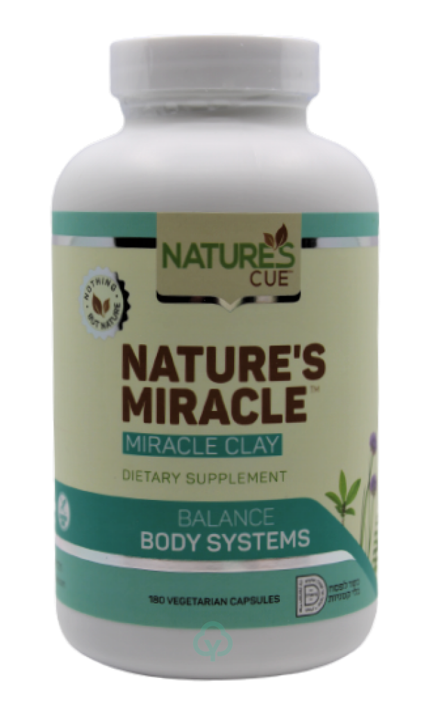 Natures Cure Miracle Clay 180 Veg. Caps Detox